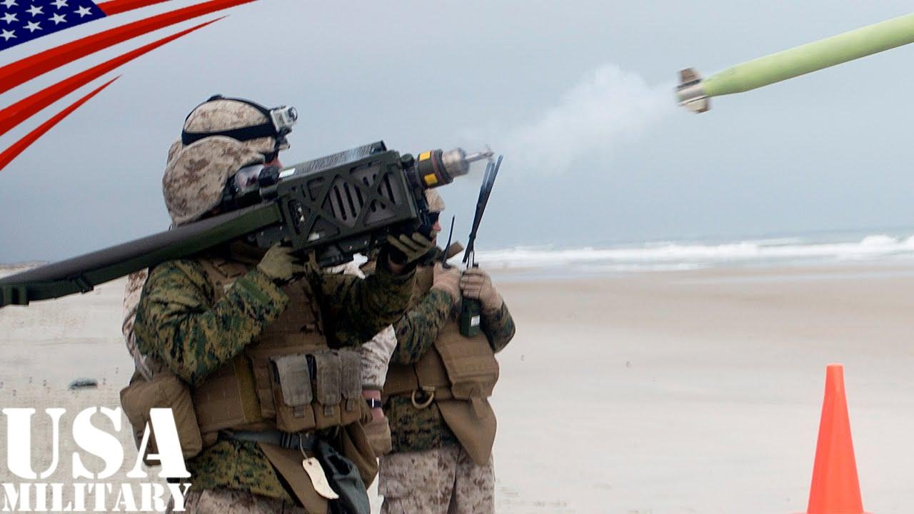 スティンガーミサイルの発射訓練 (携帯型地対空ミサイル) FIM-92 
