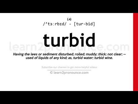 Pronunciation of Turbid | Definition of Turbid