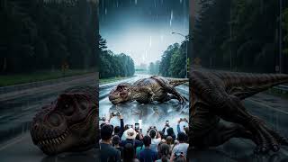 T-Rex Stranded On The Highway