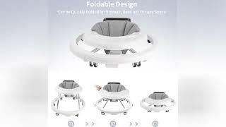 Best Baby Walker 2024: 9-Height Adjust, Foldable, Anti-Rollover, & Safe!