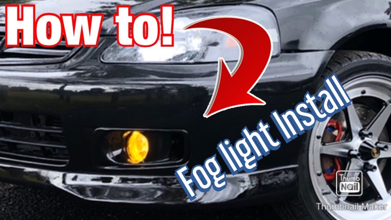 HOW TO INSTALL JDM FOG LIGHTS ON A CIVIC YouTube