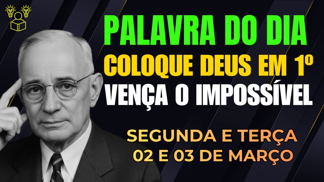 VENÇA GIGANTES IMPOSSÍVEIS, Colocando DEUS EM 1º LUGAR| 1 Samuel 17:45 | Napoleon Hill