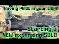 Bricklaying - New Extension - Old Cottage Renovation #bricklaying #renovation #vlog