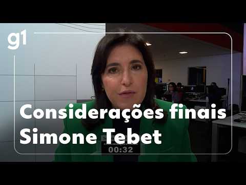 SP Debate: Simone Tebet (PSB), candidate for the Senate for SP, gives her closing remarks