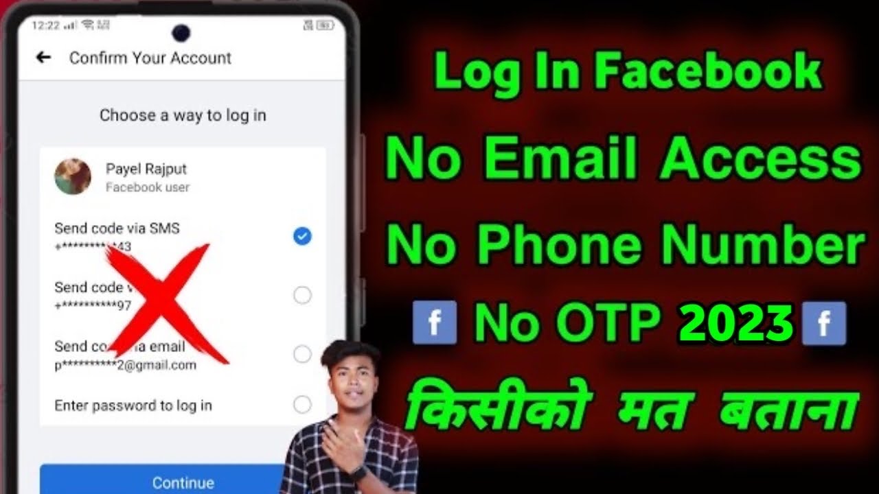 How To Login Facebook Account Without Email And Phone Number 2023 | Technicalpapan