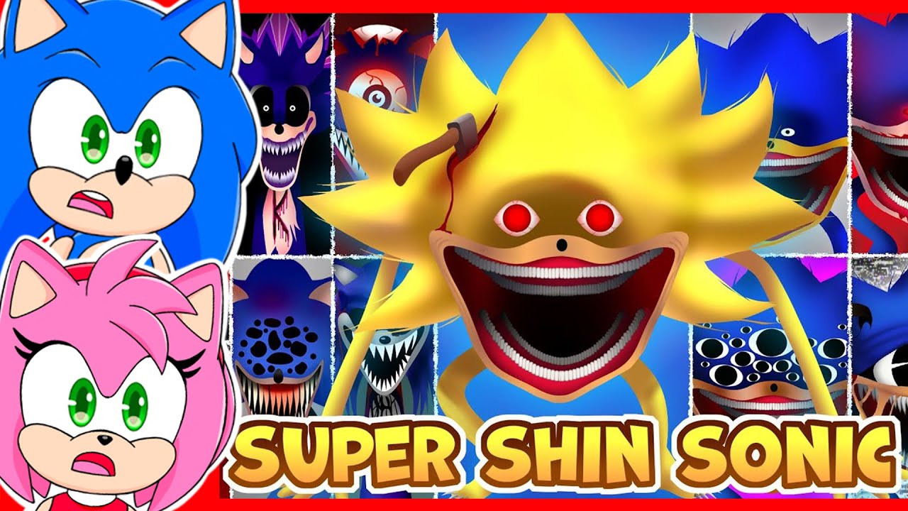 Соник и Эми смотрят SUPER SHIN SONIC EXE Фаза 1-2 VS Фаза 3-34 VS Фаза 35 в Incredibox Sprunki!