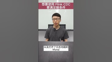 Flink CDC的使用限制，有哪些？ #大数据