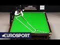 Yuan sijuns controversial shot against john higgins  german masters snooker 2019  eurosport