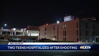 2 teenagers taken to hospital after shooting, police say