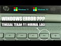 Windows Error Tekan F11 Normal Kembali - Reset This PC - Recovery Windows