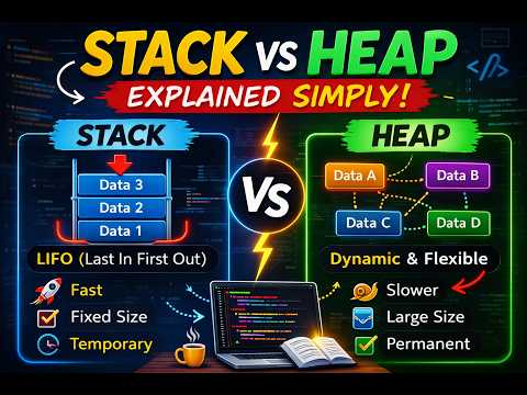 Stack vs Heap Explained Simply