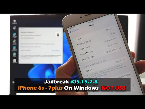 Jailbreak iOS 15.7.8  iPhone 6s - 7plus On Windows NOT USB