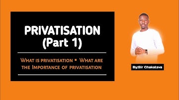 Privatisation (Part 1) |DEFINITION |IMPORTANCE |Well explained in English