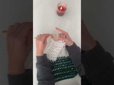 crocheting a mesh shrug 🌲 #shorts #shortsclip #crochet #crochettop #crochetwithme #fyp #fypシ#foryou (video tutorial)