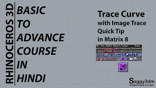 Auto Trace Curve with Image Trace in Matrix 8