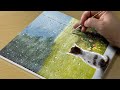 Rainy day painting  acrylic painting for beginners