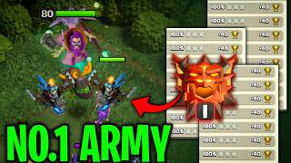 BEST TH18 AIR ATTACK Dragon Rider Army EASY 3★ in Legend League | Easy Spam Army For trophy Pushing