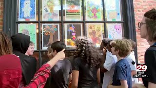 Charlottesville public school students decorate Downtown Mall with artwork