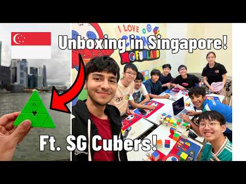 MoYu RS Pyraminx (Ephraim Lim Edition) Unboxing in SINGAPORE! | Ft. Singapore Cubers! 🇸🇬