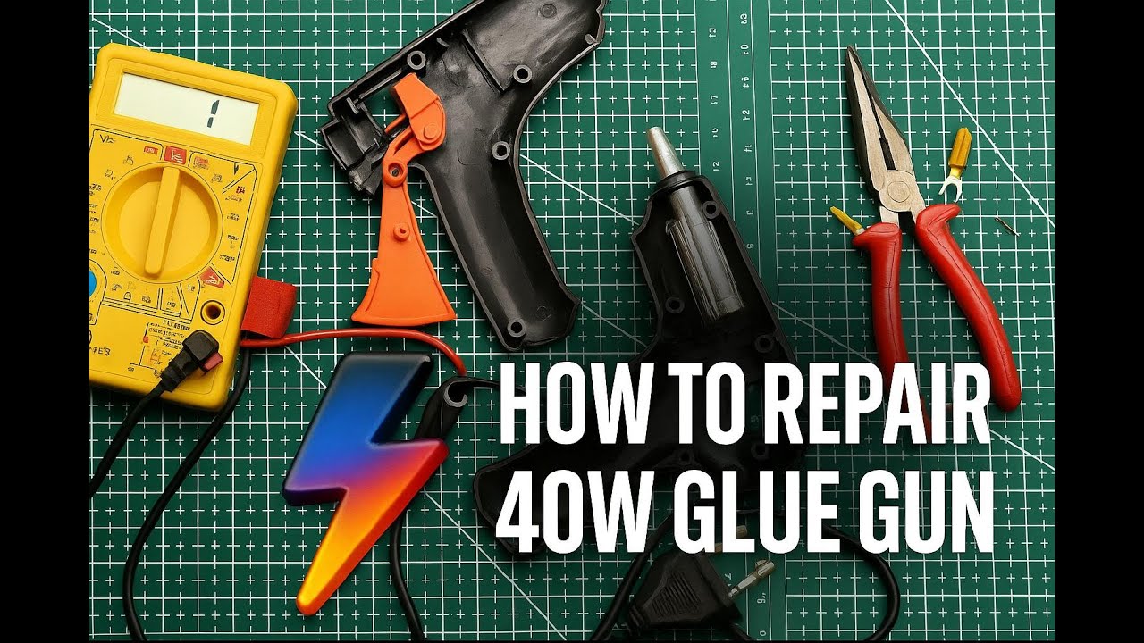 🔧 How to Repair a 40W Hot Glue Gun | Step-by-Step Tutorial 🔧 - YouTube