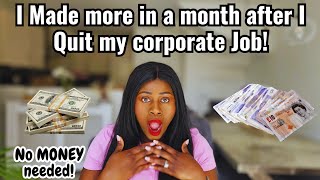 How I made over £9,000 After Quitting My Corporate Job in The Tech Industry with NO INVESTMENT!
