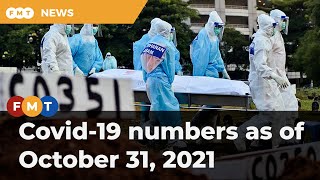 Covid-19 numbers as of October 31, 2021