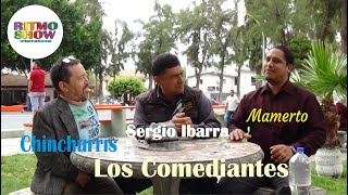 Sergio Ibarra con los comediantes Chinchurris y Mamerto.en la pelicula el engaño de tus besos.