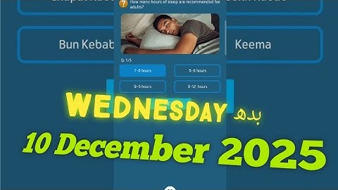 10 December 2025 Questions and Answers | My Telenor Today Questions | Telenor Questions Today Quiz