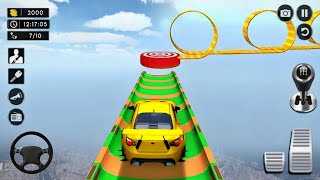 Incredible Mega Ramp Stunts - Stunts Of Extremely Fire Car - Android Gameplay screenshot 2