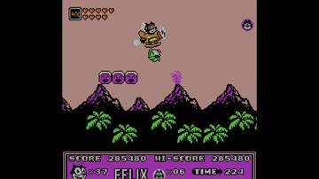 Felix the cat: round 5 (NES gameplay)