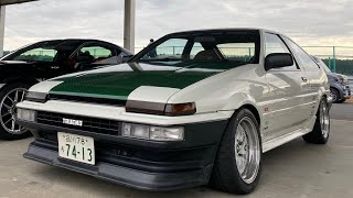 【ショート動画】土屋圭市、AE86と共にいざ、出陣。冬の陣にて。
