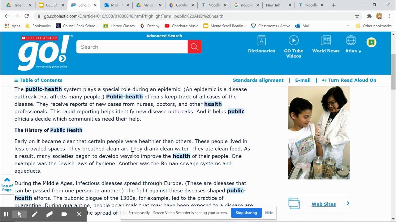 Video Tutorial Scholastic GO Online Encyclopedia YouTube