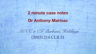 ACCC v Berbatis Holdings (Unconscionable Conduct)