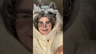 The Big Bad Wolf as Granny. @hatmakerhomes6175 #halloween #halloweencostume #makeup #newvideo