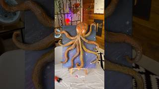 DIY OCTOPUS 3D Wall Art 🐙🖼️ part2 #diycrafts #craftideas #shorts #diy #tutorial #art