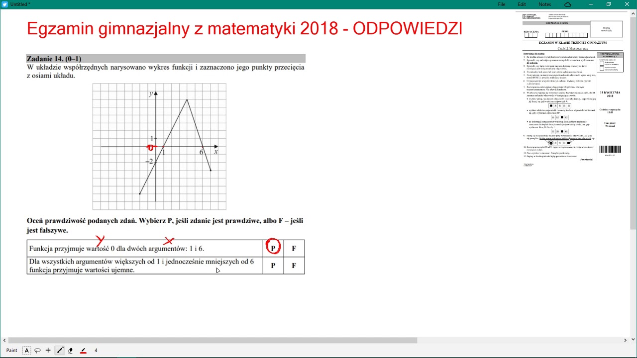 Sprawdzian Gimnazialny Z Matematyki 2018