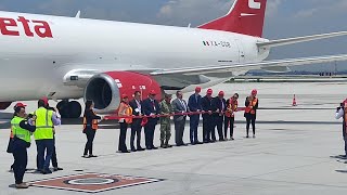 Vuelo inaugural de Estafeta al AIFA