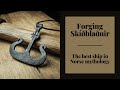 Asmr | Crafts | Blacksmithing - forging a viking pendant, a ship from norse mythology. No talking