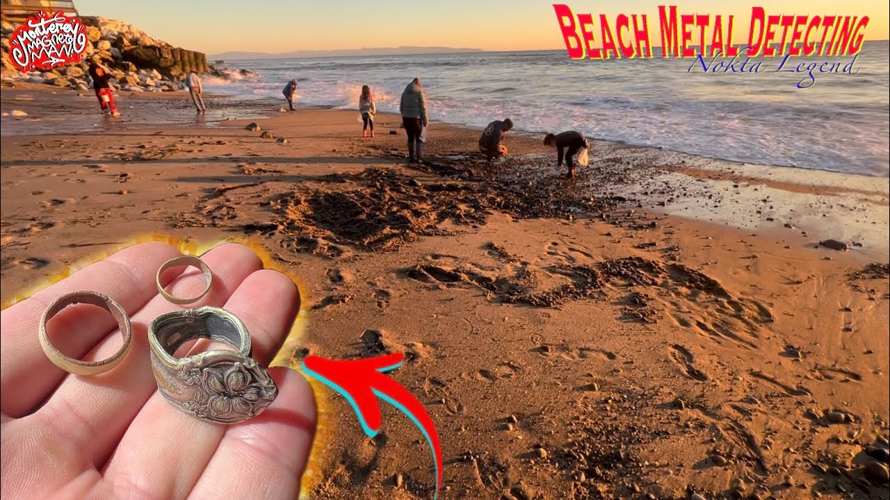 Found TREASURE Metal Detecting a DEMOLISHED Beach! Santa Cruz, California!