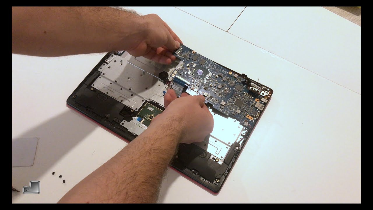 Lenovo Ideapad 100s Disassembly video 4K, take a part, how to open - YouTube