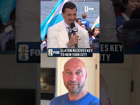 New York Yankees legend Derek Jeter gives Zlatan the Key to The City