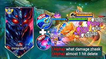 ZHASK GOD MODE IN THIS NEW BEST  BUILD AND EMBLEM 2024!!(must try)MLBB✓