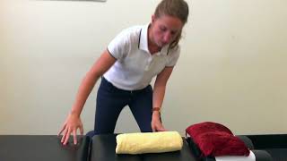 Thoracic Rolled Towel exercise