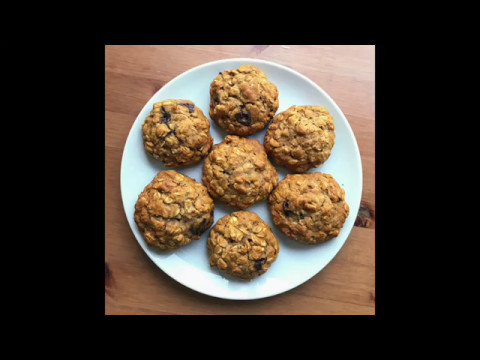 Honey Oatmeal Cookies - Healthy Vegetarian Breakfast Recipe