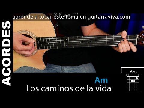 Los Caminos de La vida acordes para guitarra tutorial