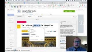 Translate Google Classroom using Google Translate Chrome Extension