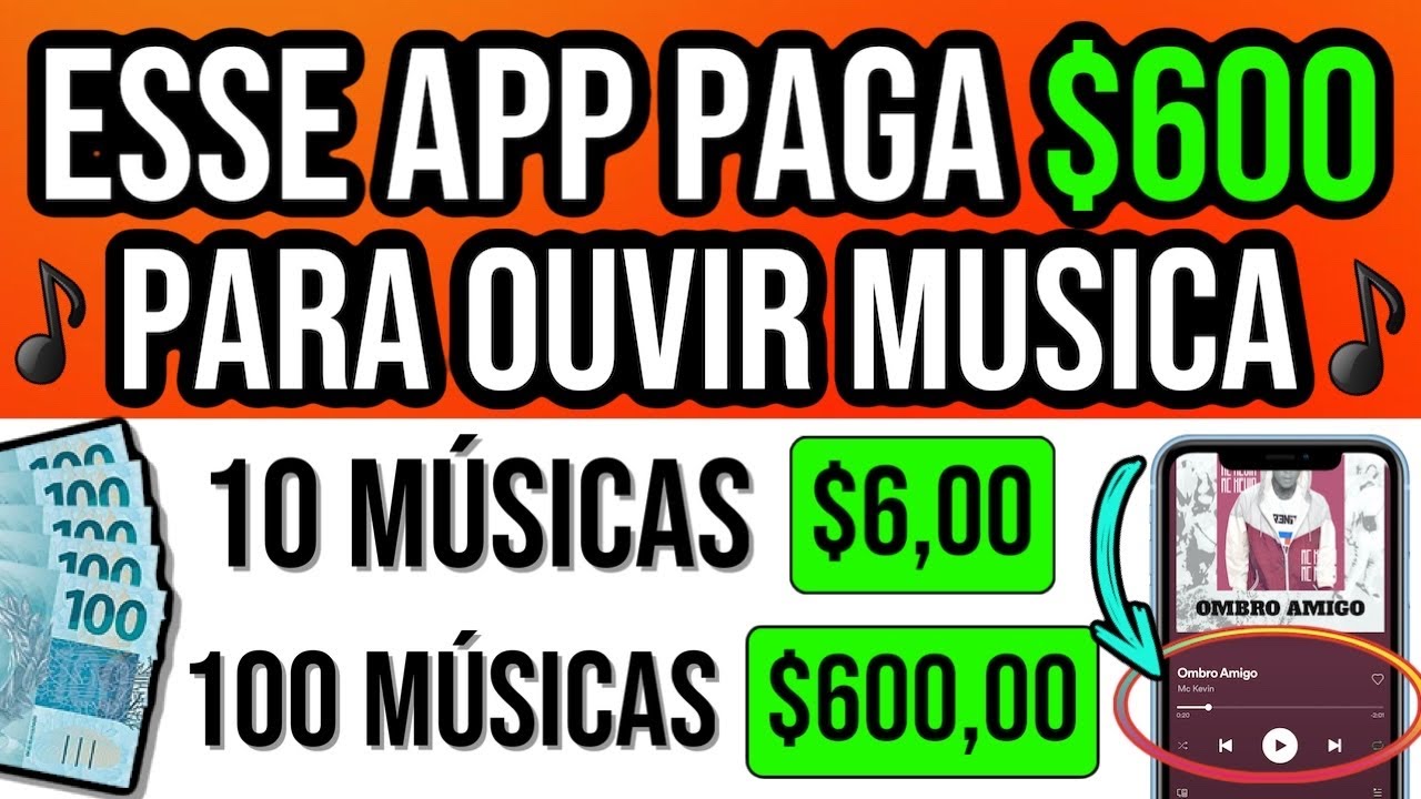 [VAZOU] ESSE APLICATIVO PAGA $600 DÓLARES PARA VOCÊ ESCUTAR MÚSICAS – Ganhar Dinheiro na Internet