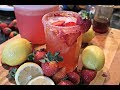 Easy Strawberry Lemonade Aguas Frescas | Fresh Strawberry Lemonade Drink | Agua Fresca Recipe