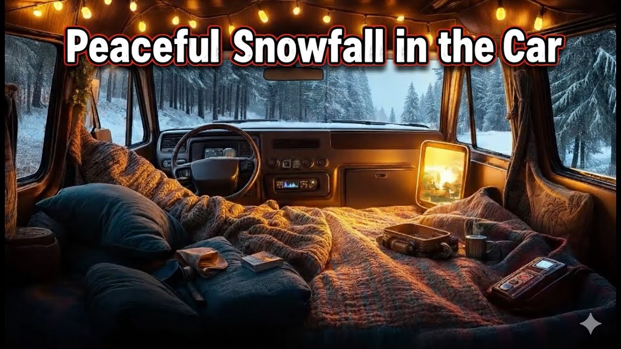 "Snowfall from the Car Window | Calm & Peaceful Music for Inner Peace"
