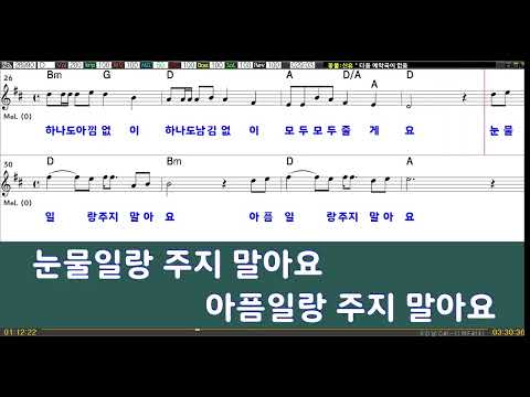 꽃물/ 신유/ 남자원키 #흘러간 노래 MR #7080음악 #추억의노래 #가요MR